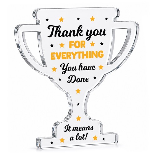 Appreciation Thank You Gift Acrylic Trophy Plaque For Teacher Appreciation Thank You Gift Acrylic Trophy Plaque For Teacher