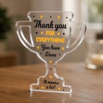 Appreciation Thank You Gift Acrylic Trophy Plaque For Teacher Appreciation Thank You Gift Acrylic Trophy Plaque For Teacher