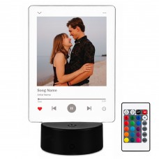 Personalised Song Plaque with Photo Acrylic Night Light