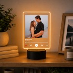 Personalised Song Plaque with Photo Acrylic Night Light Personalised Song Plaque with Photo Acrylic Night Light