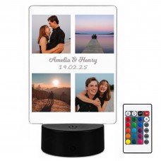 Personalised Gift For Couple Photo Gifts Night Lights Frame
