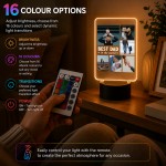 Personalised Best Dad LED Photo Plaque Fathers Day Gift For Dad Personalised Best Dad LED Photo Plaque Fathers Day Gift For Dad