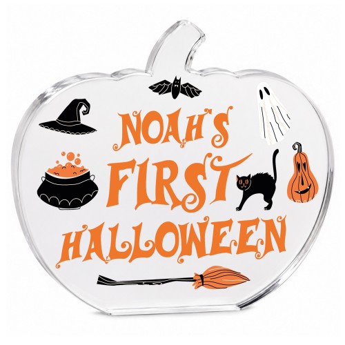 Personalised Babys First Halloween Pumpkin 15x12cm Plaque Keeps Personalised Babys First Halloween Pumpkin 15x12cm Plaque Keeps