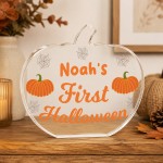 Personalised Baby's First Halloween Keepsake Plaque For Children Personalised Baby's First Halloween Keepsake Plaque For Children