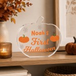 Personalised Baby's First Halloween Keepsake Plaque For Children Personalised Baby's First Halloween Keepsake Plaque For Children