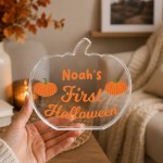Personalised Baby's First Halloween Keepsake Plaque For Children Personalised Baby's First Halloween Keepsake Plaque For Children