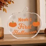 Personalised Baby's First Halloween Keepsake Plaque For Children Personalised Baby's First Halloween Keepsake Plaque For Children
