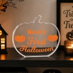 Personalised Baby's First Halloween Keepsake Plaque For Children Personalised Baby's First Halloween Keepsake Plaque For Children