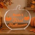 Personalised Baby's First Halloween Keepsake Plaque For Children Personalised Baby's First Halloween Keepsake Plaque For Children