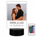 Personalised Anniversary LED Night Picture Frame Gift For Women Personalised Anniversary LED Night Picture Frame Gift For Women