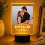 Personalised Anniversary LED Night Picture Frame Gift For Women Personalised Anniversary LED Night Picture Frame Gift For Women