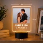 Personalised Anniversary LED Night Picture Frame Gift For Women Personalised Anniversary LED Night Picture Frame Gift For Women