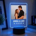 Personalised Anniversary LED Night Picture Frame Gift For Women Personalised Anniversary LED Night Picture Frame Gift For Women
