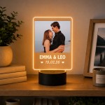 Personalised Anniversary LED Night Picture Frame Gift For Women Personalised Anniversary LED Night Picture Frame Gift For Women