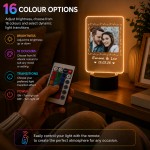 Personalised Couples LED Photo Plaque Anniversary Gift for Him Personalised Couples LED Photo Plaque Anniversary Gift for Him
