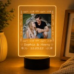 Personalised LED Plaque Night Light Photo Frame Gift Personalised LED Plaque Night Light Photo Frame Gift