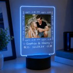 Personalised LED Plaque Night Light Photo Frame Gift Personalised LED Plaque Night Light Photo Frame Gift