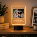 Personalised LED Plaque Night Light Photo Frame Gift Personalised LED Plaque Night Light Photo Frame Gift