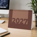 2027 Brown Calendar Desktop Office Planner Month to View 2027 Brown Calendar Desktop Office Planner Month to View