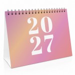 Pink 2027 Calendar A5 Landscape Flip Month To View Planner