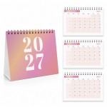 Pink 2027 Calendar A5 Landscape Flip Month To View Planner