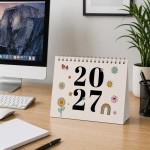 Colourful 2027 A5 Desktop Calendar Month to View Spiral Bound Colourful 2027 A5 Desktop Calendar Month to View Spiral Bound