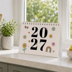 Colourful 2027 A5 Desktop Calendar Month to View Spiral Bound Colourful 2027 A5 Desktop Calendar Month to View Spiral Bound