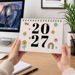 Colourful 2027 A5 Desktop Calendar Month to View Spiral Bound Colourful 2027 A5 Desktop Calendar Month to View Spiral Bound