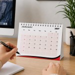  2027 A5 Desktop Calendar Month to View Spiral Bound Planner
