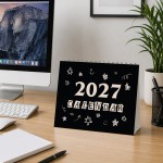 Black 2027 A5 Desktop Calendar Month to View Spiral Bound Black 2027 A5 Desktop Calendar Month to View Spiral Bound