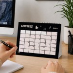 Black 2027 A5 Desktop Calendar Month to View Spiral Bound Black 2027 A5 Desktop Calendar Month to View Spiral Bound