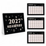 Black 2027 A5 Desktop Calendar Month to View Spiral Bound Black 2027 A5 Desktop Calendar Month to View Spiral Bound