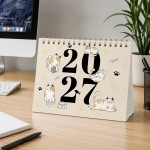 Cat 2027 A5 Desktop Calendar Month to View Spiral Bound Planner Cat 2027 A5 Desktop Calendar Month to View Spiral Bound Planner