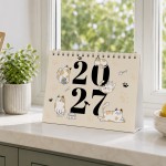 Cat 2027 A5 Desktop Calendar Month to View Spiral Bound Planner Cat 2027 A5 Desktop Calendar Month to View Spiral Bound Planner