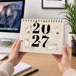 Cat 2027 A5 Desktop Calendar Month to View Spiral Bound Planner Cat 2027 A5 Desktop Calendar Month to View Spiral Bound Planner