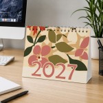 Floral 2027 A5 Desktop Calendar Month to View Spiral Bound Floral 2027 A5 Desktop Calendar Month to View Spiral Bound
