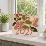 Floral 2027 A5 Desktop Calendar Month to View Spiral Bound Floral 2027 A5 Desktop Calendar Month to View Spiral Bound