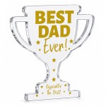 Best Dad Ever Acrylic Trophy Plaque Fathers Day Birthday Gift Best Dad Ever Acrylic Trophy Plaque Fathers Day Birthday Gift