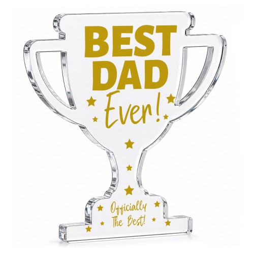 Best Dad Ever Acrylic Trophy Plaque Fathers Day Birthday Gift Best Dad Ever Acrylic Trophy Plaque Fathers Day Birthday Gift