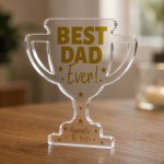 Best Dad Ever Acrylic Trophy Plaque Fathers Day Birthday Gift Best Dad Ever Acrylic Trophy Plaque Fathers Day Birthday Gift