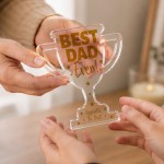 Best Dad Ever Acrylic Trophy Plaque Fathers Day Birthday Gift Best Dad Ever Acrylic Trophy Plaque Fathers Day Birthday Gift