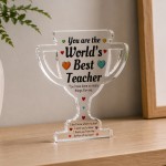 Worlds Best Teacher Acrylic Trophy Plaque Thank You Teacher Gif Worlds Best Teacher Acrylic Trophy Plaque Thank You Teacher Gif