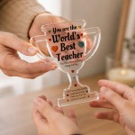 Worlds Best Teacher Acrylic Trophy Plaque Thank You Teacher Gif Worlds Best Teacher Acrylic Trophy Plaque Thank You Teacher Gif