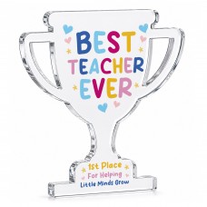 Gift For Teacher Best Teacher Ever Award Acrylic Trophy Plaque