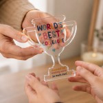 World's Best Colleague Acrylic Trophy Plaque Funny Thank You World's Best Colleague Acrylic Trophy Plaque Funny Thank You