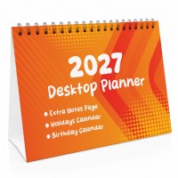 2027 Desk Calendar Desktop Desk Planner 16 Page Flipbook