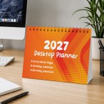 2027 Desk Calendar Desktop Desk Planner 16 Page Flipbook