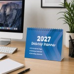 2027 Calendar Desktop Flipbook Calendar 16 Page Month To View
