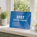 2027 Calendar Desktop Flipbook Calendar 16 Page Month To View