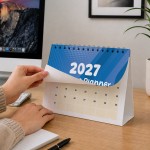 2027 Calendar Desktop Flipbook Calendar 16 Page Month To View